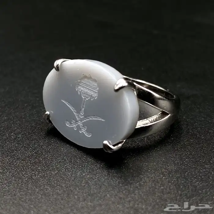 خواتم ملكي فضة نحت الأسماء والحروف والشعارات حسب الطلب 5