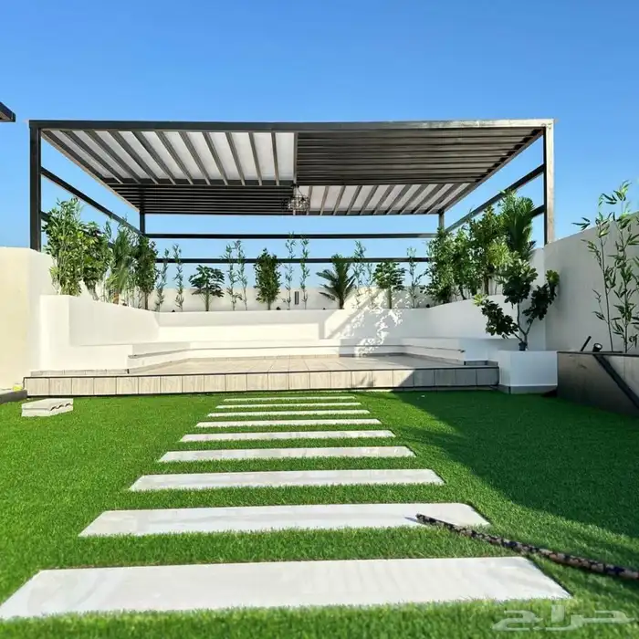 متخصصون فى تصميم وتنسيق الحدائق المنزلية  جلسات_خارجية  شلال 0