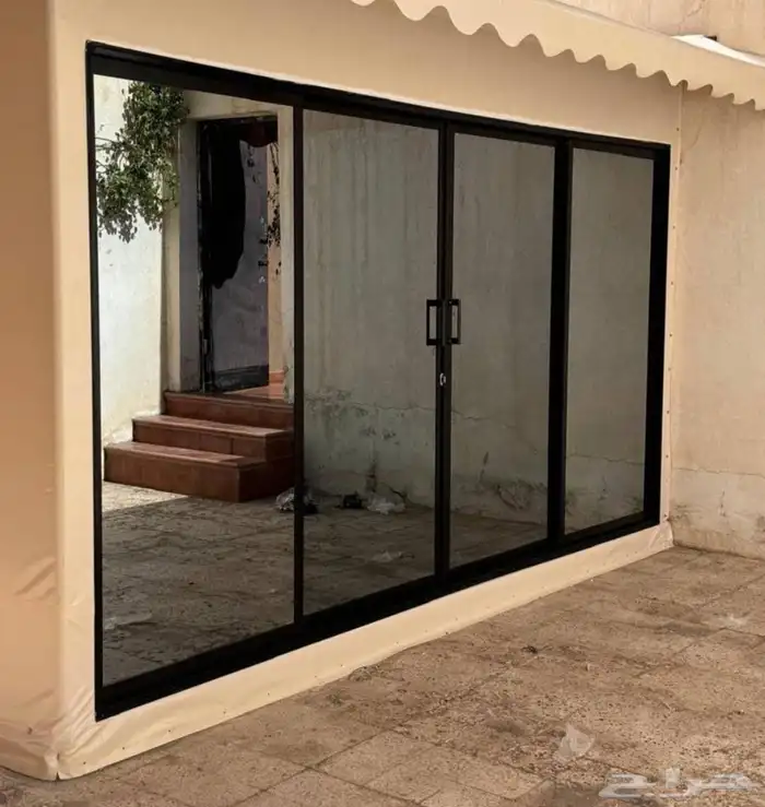 ابواب المنيوم شبابيك المنيوم واجهات المنيوم باب المنيوم شباك 1
