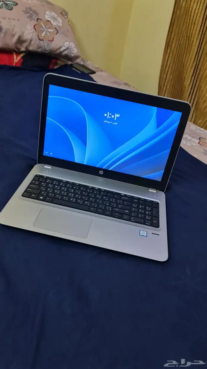 لاب توب HP كور i7 الجيل السابع شبه جديد نظيف 9