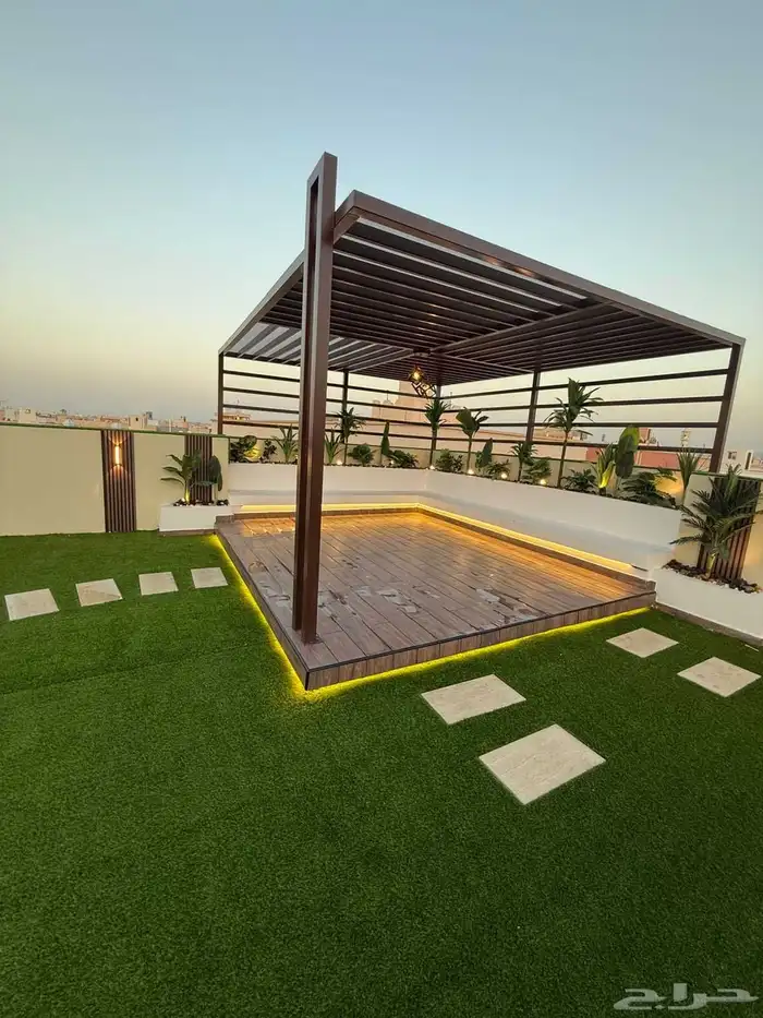 متخصصون فى تصميم وتنسيق الحدائق المنزلية  جلسات_خارجية  شلال 4