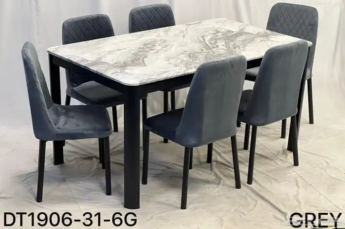 طاولات طعام خشب زجاج رخام جديد بالكرتون 16
