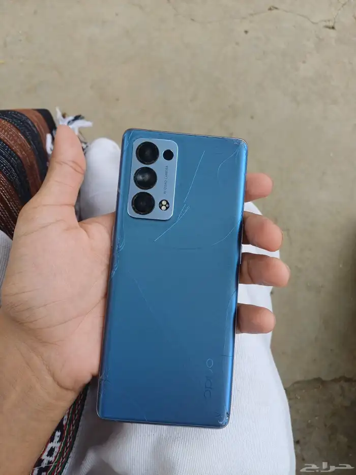 جوال Oppo Reno6 Pro 5G مستخدم البطارية 4500 5