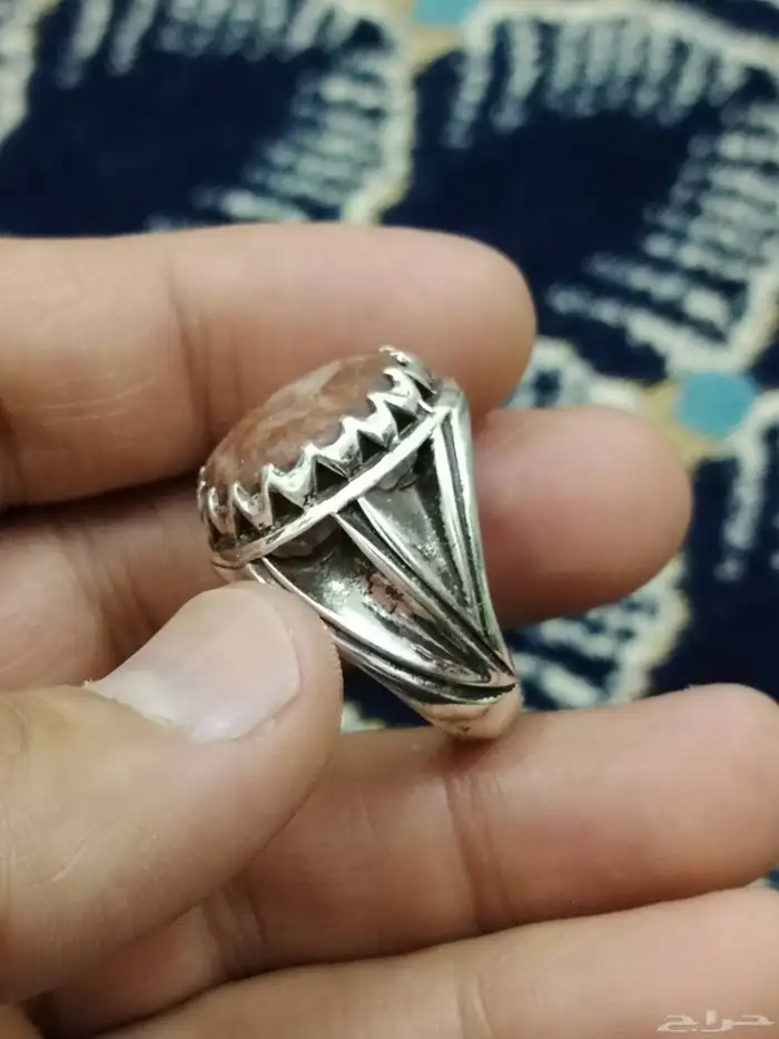 خاتم فضه بحجر العقيق 2
