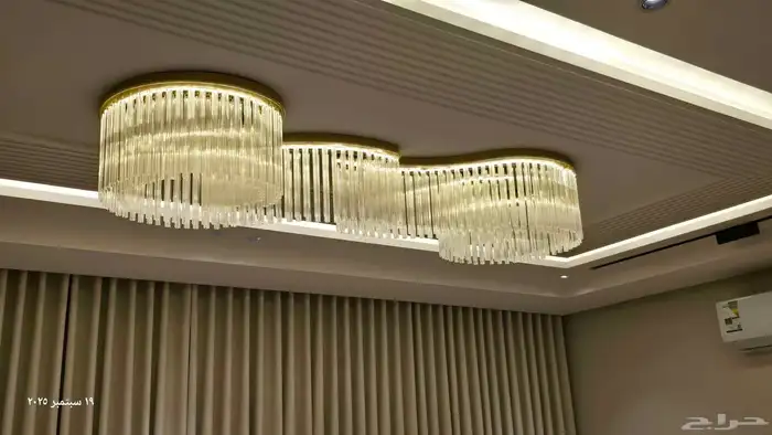 ثريات لد كريستال شريط ليد اباجورات يوجد لدينا جميع المقاسات 5