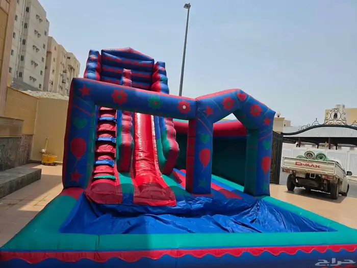 زحليقة مائية مع نطيطة مدمجة 3in1 1