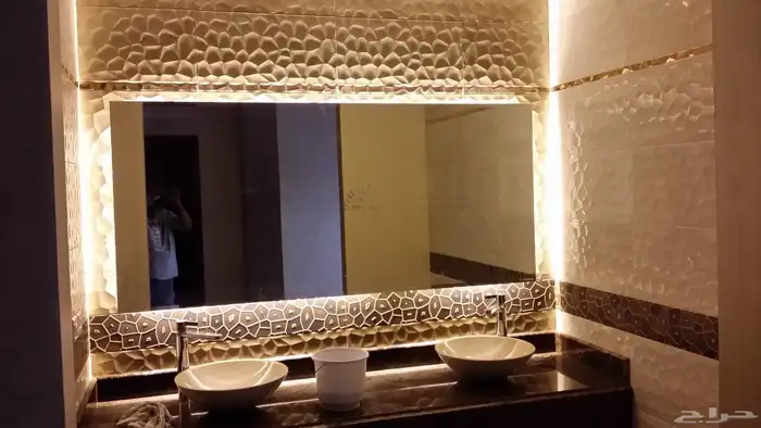 6ملم مرايا قاردين صناعه سعوديه امريكيه مع حف واضاءه خلفيه 0