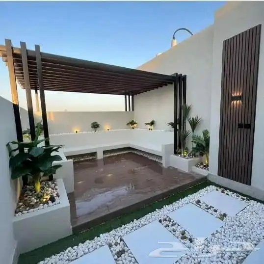 متخصصون فى تصميم وتنسيق الحدائق المنزلية  جلسات_خارجية  شلال 5