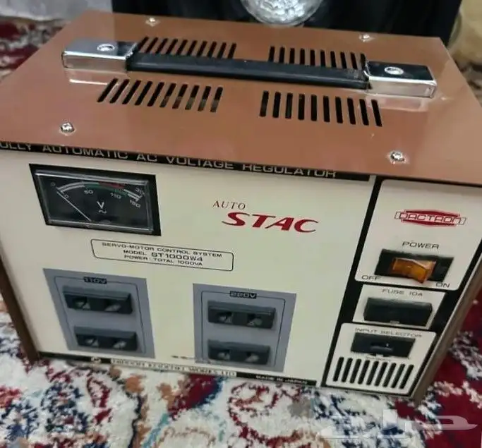 محول ومنظم كهرباء ياباني ELECTRIC TRANSFORMER1000V- 220 127V 0
