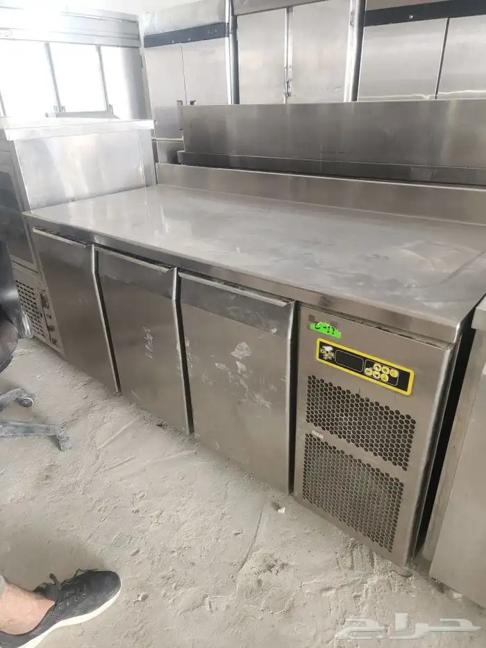 ثلاجه ستيل ايطالي مستخدمه شبه جديد 1