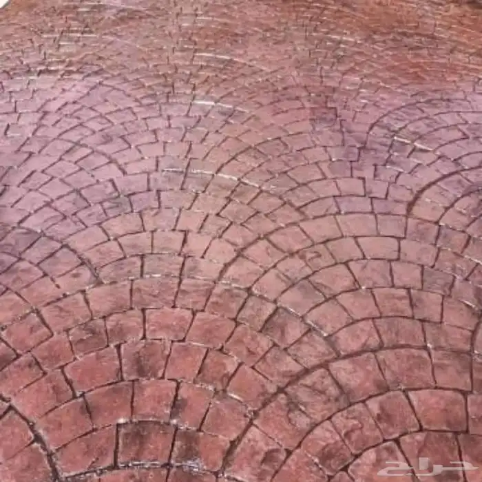 Stamped concrete مقاؤل صبة ميزانية صبة مرؤحة سكريت صبة محطة 3