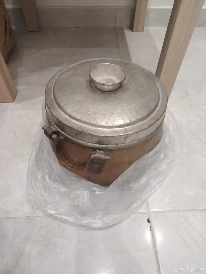 قدر نحاس بغطاه 1