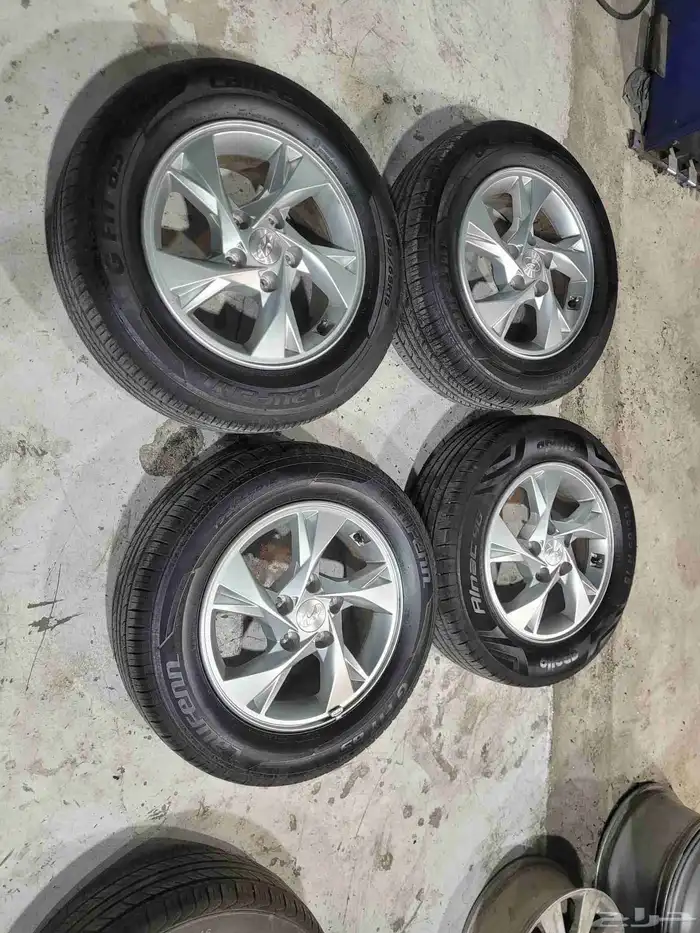 جنوط وكفرات النترا موديل 2021 جنوط اصلي وكاله مقاس 15 1