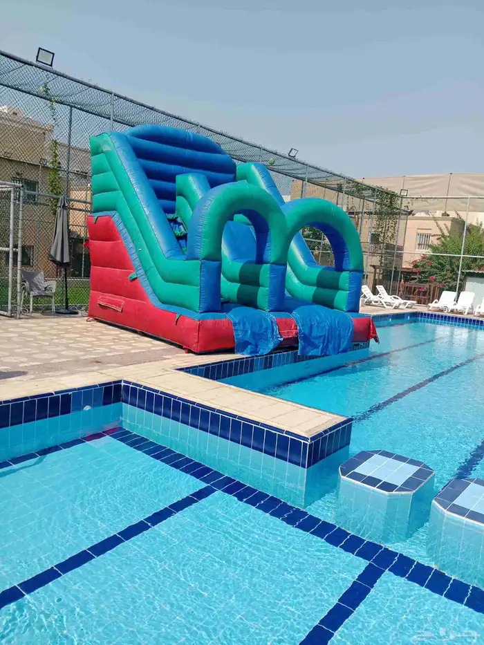 ايجار يومي ملعب صابوني زحليق نطيطات هوائيه جده 9