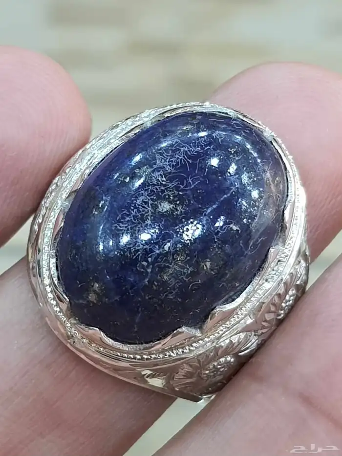خاتم لازورد افغاني طبيعي 5