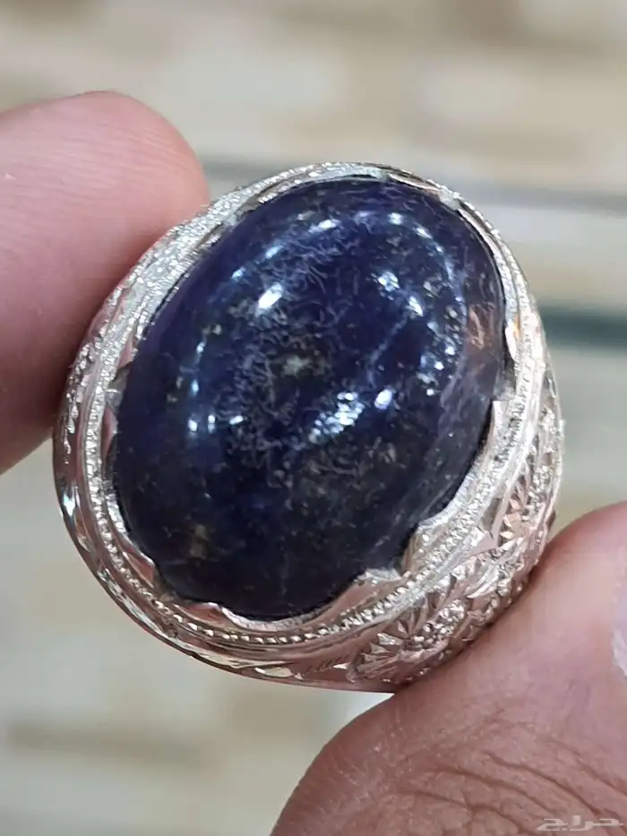 خاتم لازورد افغاني طبيعي 3