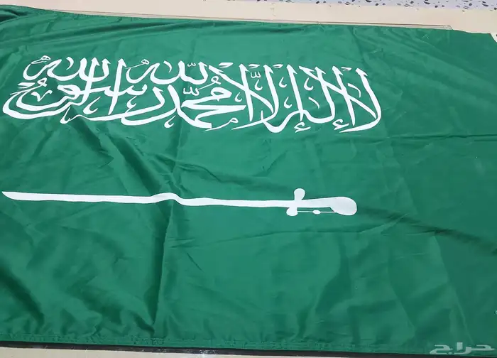 أعلام السعوديه قماش جبردين وقماش ساتان 5