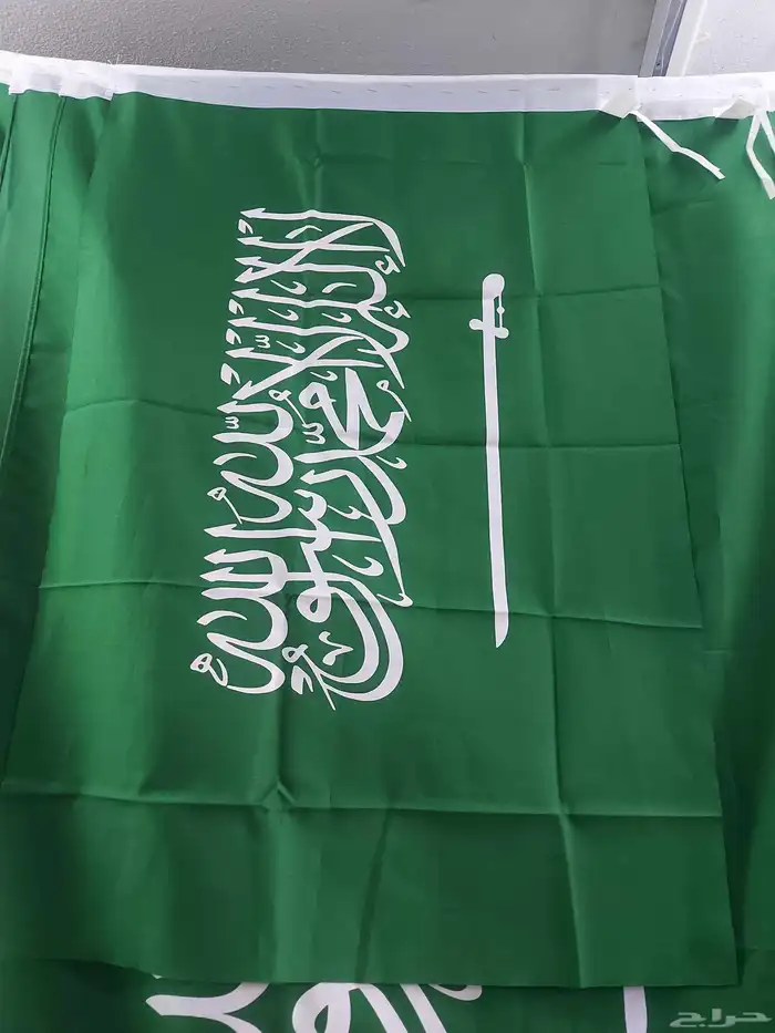 أعلام السعوديه قماش جبردين وقماش ساتان 8