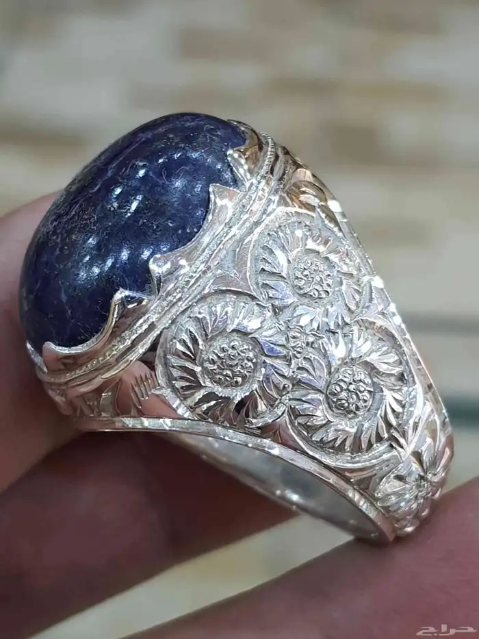 خاتم لازورد افغاني طبيعي 2