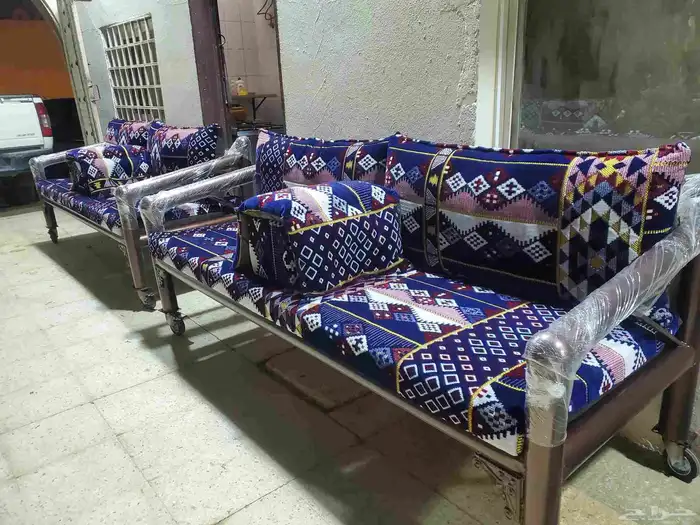 كراسي حديد جلسات خارجيه مراكيز كويتيه شعبيه 8