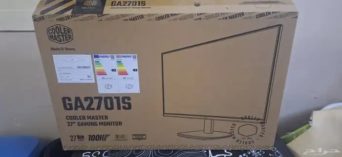 شاشة 27 بوصة 100 هيرتز جديدةنظيفة بالكرتون استخدام شهرين 2