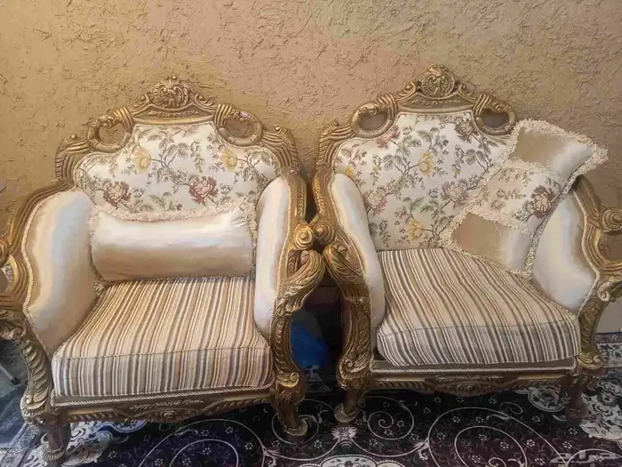 Sofa and dining table with chairs 1