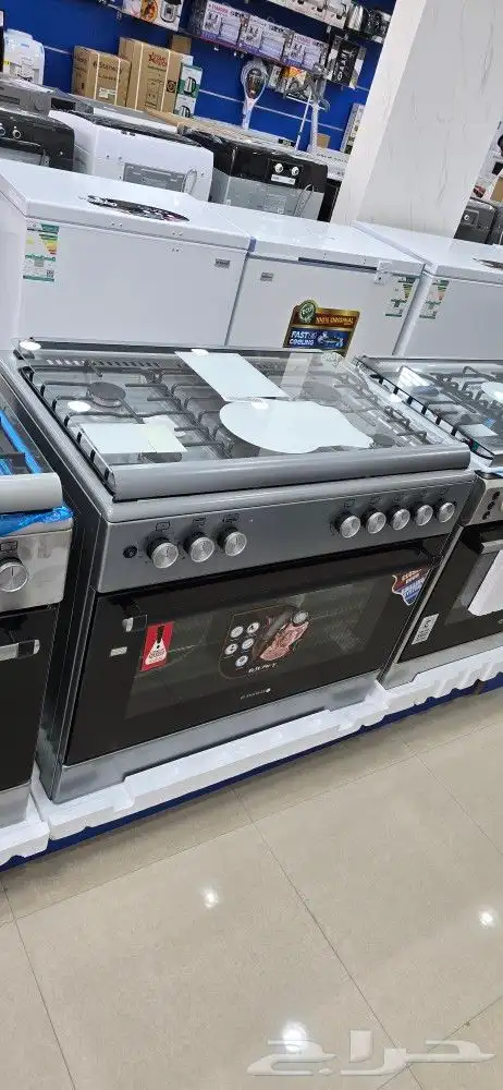 فرن ايطالي تجميع تركي افران غاز 5 عيون بوتاجاز 90 جديد 2
