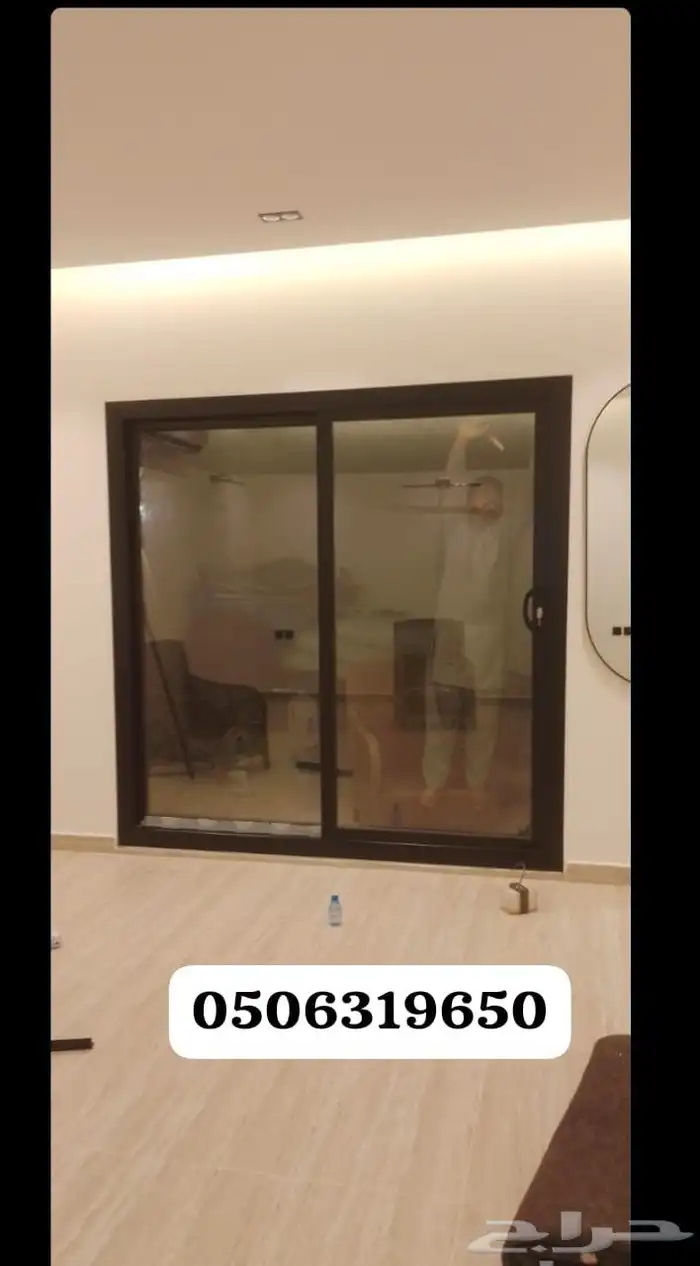 باب المنيوم شبابيك المنيوم دبل زجاج دبل سواتر مظلات هناجر 6