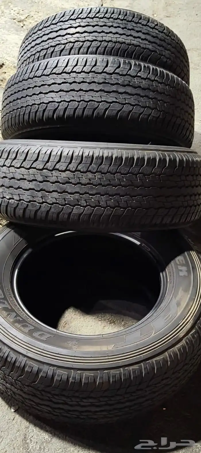 نعرض لكم كفرات دنلوب ياباني وكاله نضيف علا الشرط 265 65 17 7