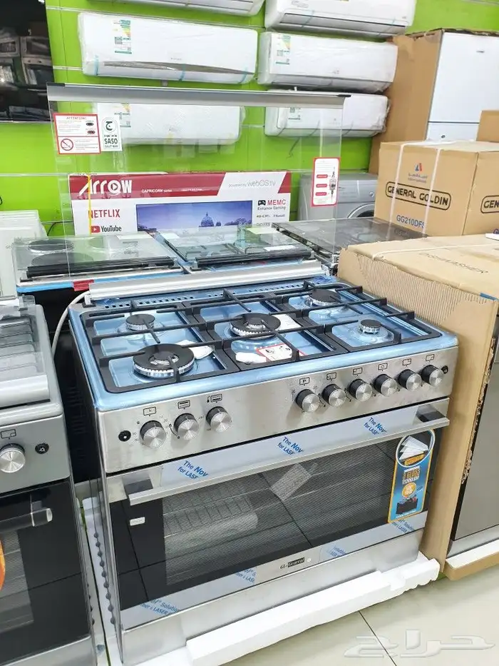 فرن إيطالي تجميع تركي 5 عيون عينين جامبو 2 مروحه 0