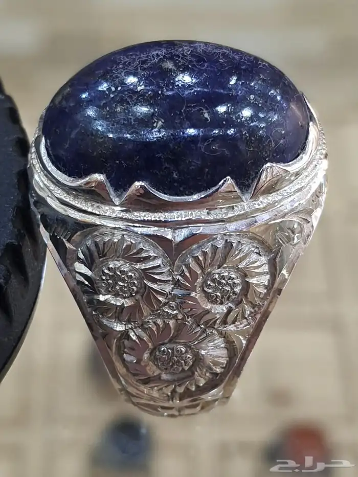 خاتم لازورد افغاني طبيعي 1