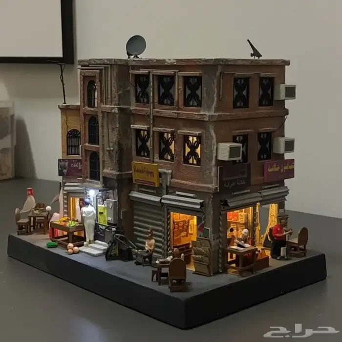 مجسم تراثي للحارة القديمة 3D 2