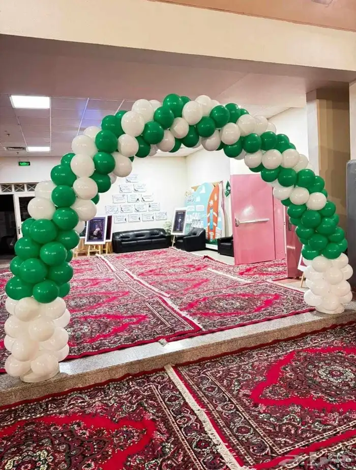 تأجير سماعات اقواس بلونات مفارش زل ممر سجاد حواجز 2