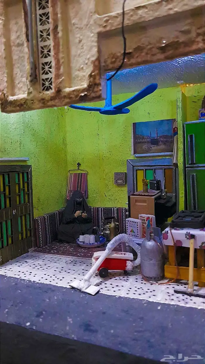 مجسم تراثي للحارة القديمة 3D 8