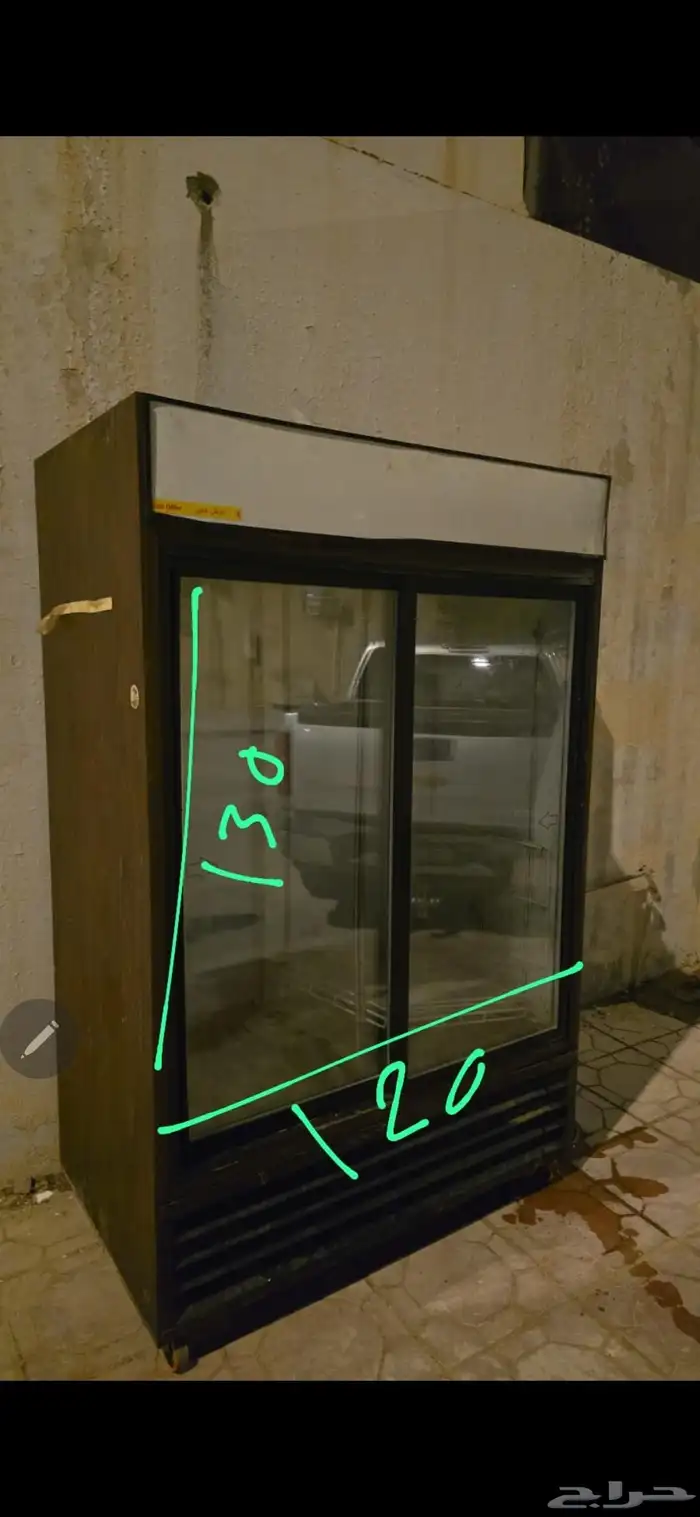 ثلاجه بابين مستعمله ( تبربد ضعيف) 0