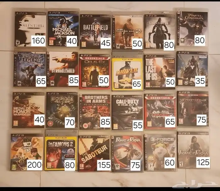 مجموعة ألعاب بلايستيشن 3 ( PS3 ) 0