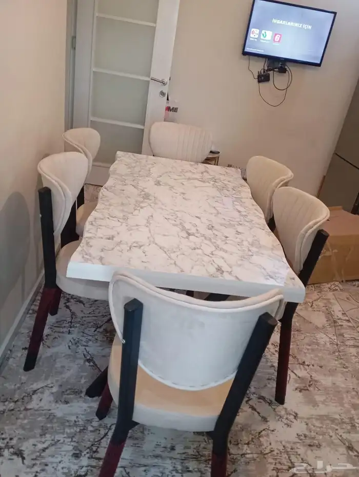 طاولات طعام للبيع تركي خشب قوي الوان جذابه 8