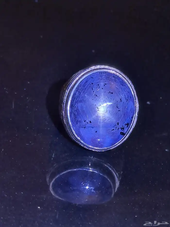 خاتم ياقوت نجمي طبيعي 9