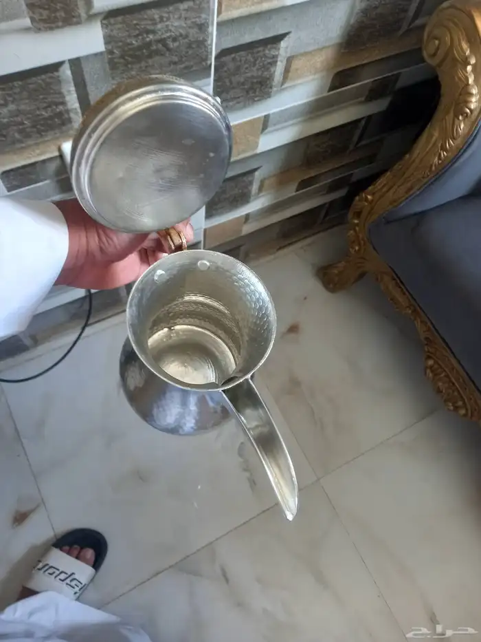 دلة كبيرة تم تجديدها بحالة جيدة نحاس ليس بها اى خراب 4