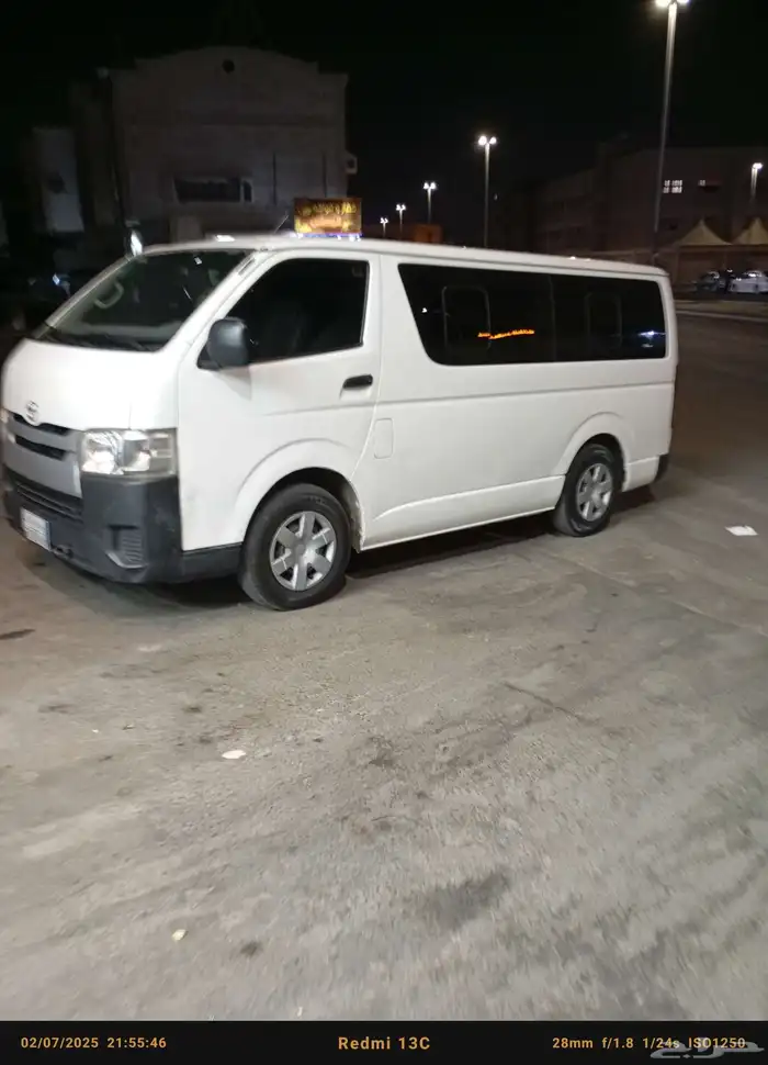 باص هايس نظيف 15راكب للإيجار الشهري مع السواق 0