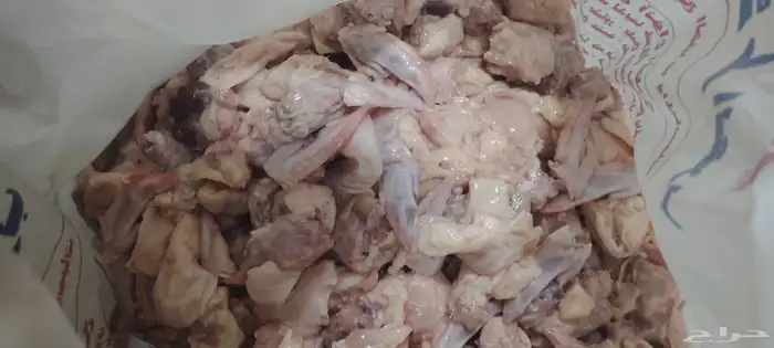 اكل للكلاب جلود ورقاب وجناح دجاج بواقي دجاج للكلاب والصقور 0