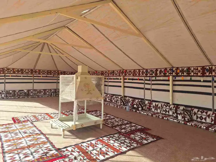 خيام بيوت شعر جميع لمقاس ابيض واسود فرشات 9