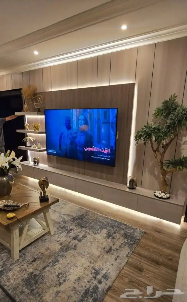 تركيب ديكورات شيبورد بديل رخام باركيه بارتشن ديكور اسقف جبس 0