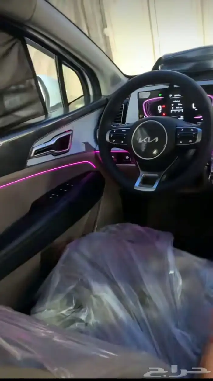 لد LED اناره داخلي لسيارة 64لون تحكم بالجوال 2