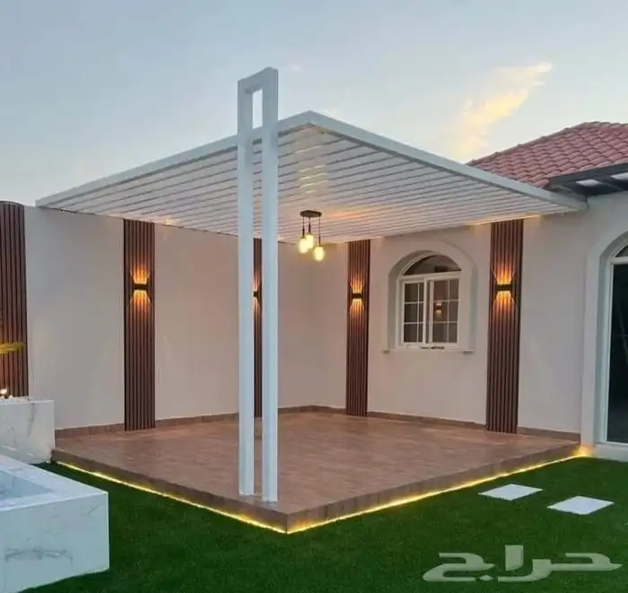 تنسيق حدائق وشلالات وجلسات وغرف زوجاج خارجية 3