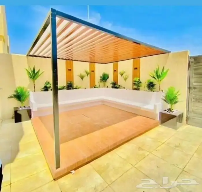 تنسيق حدائق وشلالات وجلسات وغرف زوجاج خارجية 0