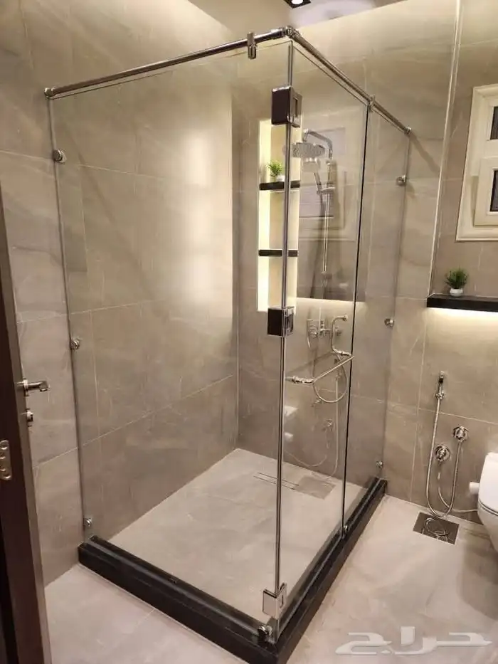 باب زجاج زجاج شاور ترابزين سلم زجاج مسبح سور زجاج قاطع شاور 2