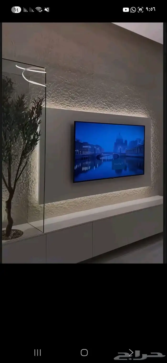 ديكورات خلفيات تلفزيون رفوف شيبورد 5