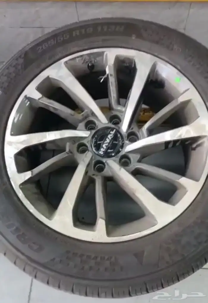 3 كفرات و 3 جنط الاصليين استعمال خفيف haval h9 1