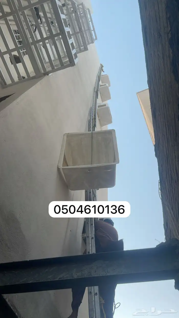 شبك مكيف خارجى غطاء شفات خارجى فبر جلاص شبك تيك خارجى 2